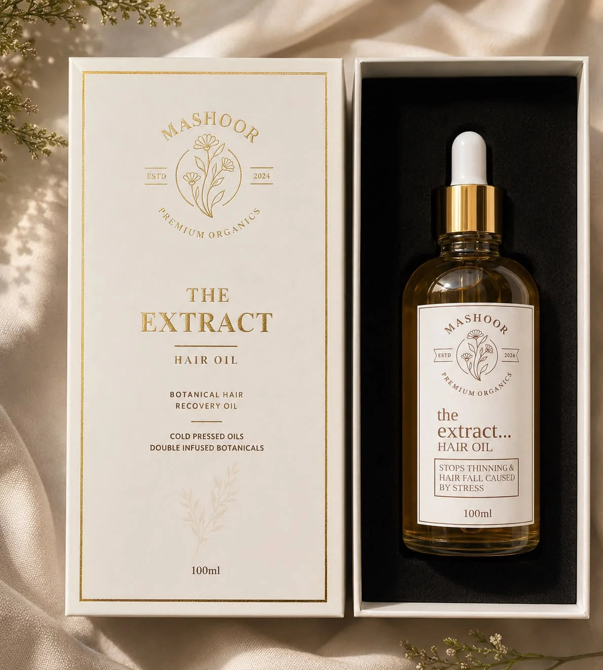 The Extract — Nine-Herb Cold-Pressed Hair Elixir