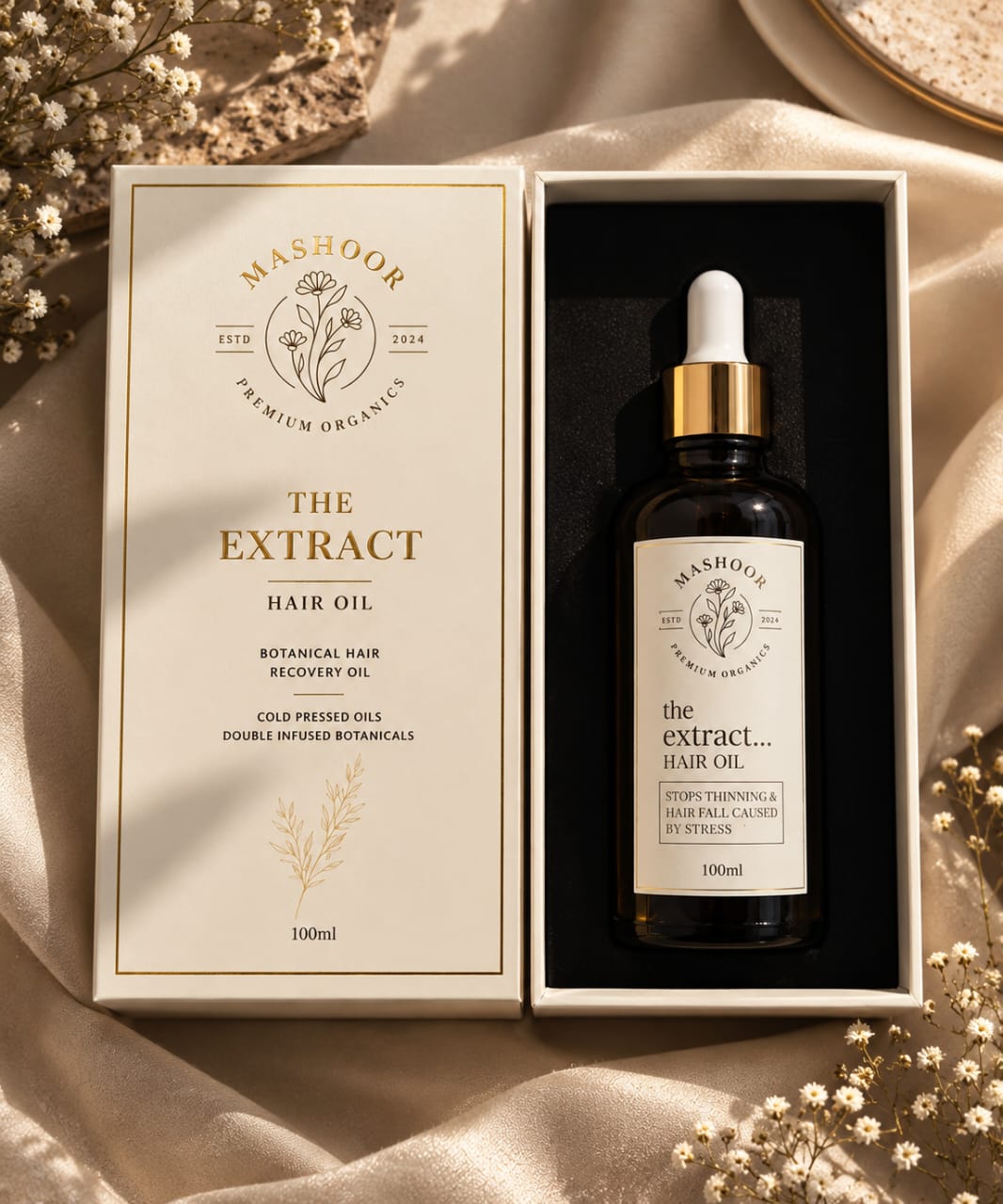 The Extract — Nine-Herb Cold-Pressed Hair Elixir